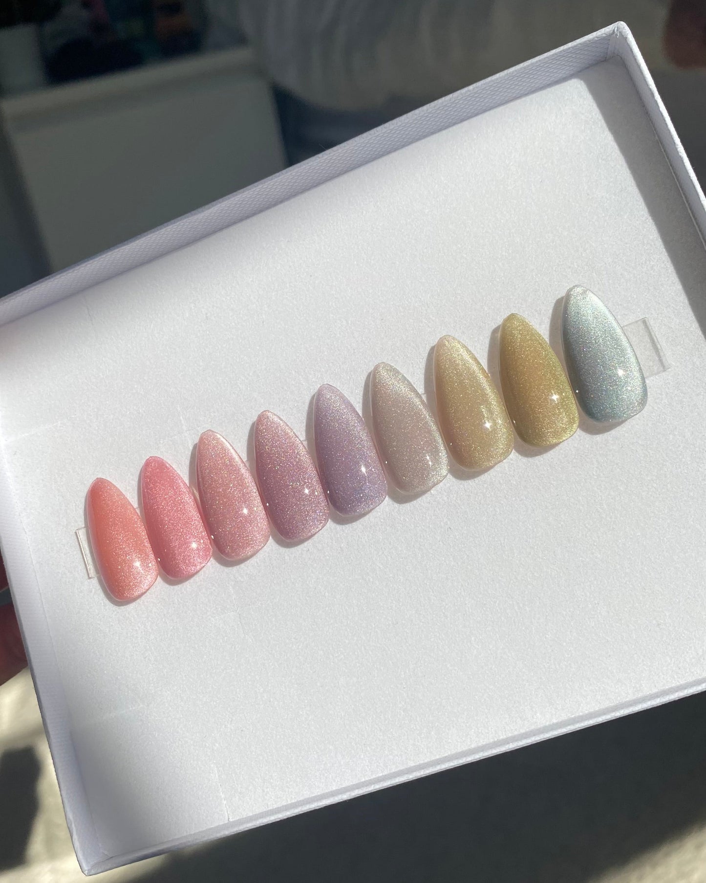 Pastel Cat Eye - Luxury Press On Nails