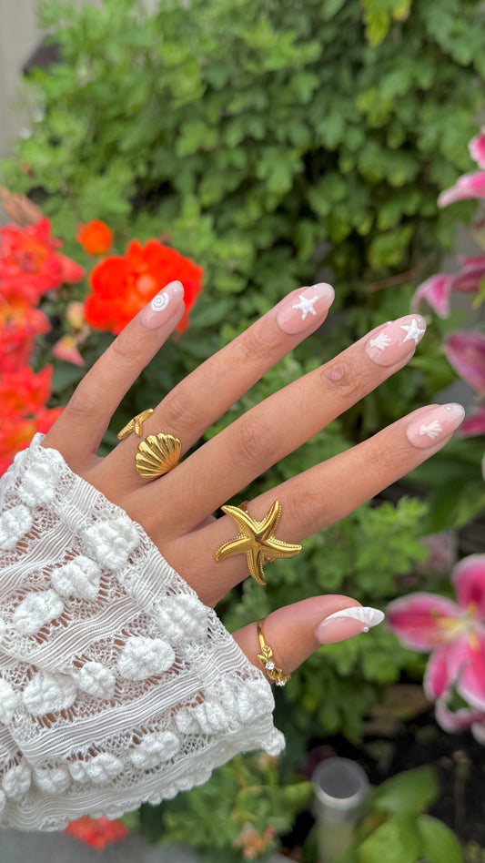Seashell - Luxury Press On Nails