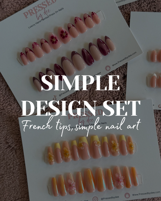 Simple design set - Luxury Press On Nails
