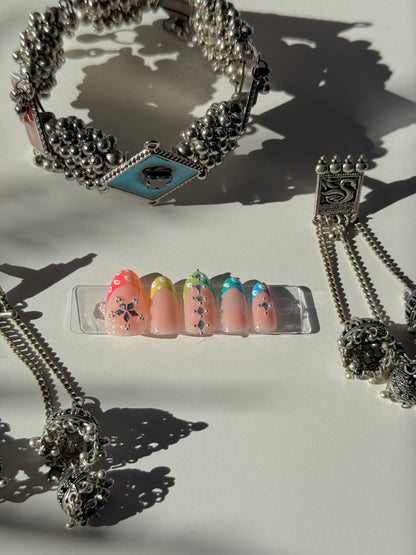 Navratri Nails - Luxury press on nails