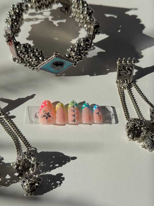 Navratri Nails - Luxury press on nails