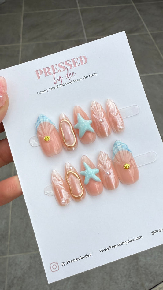 Starfish | 3D shell nails - Luxury Press On Nails