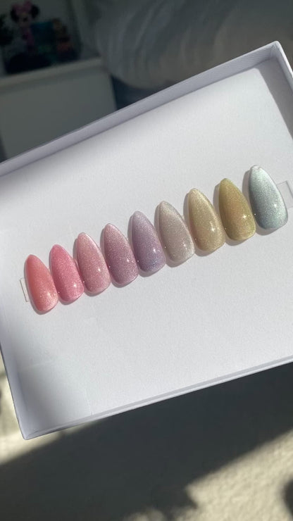 Pastel Cat Eye - Luxury Press On Nails
